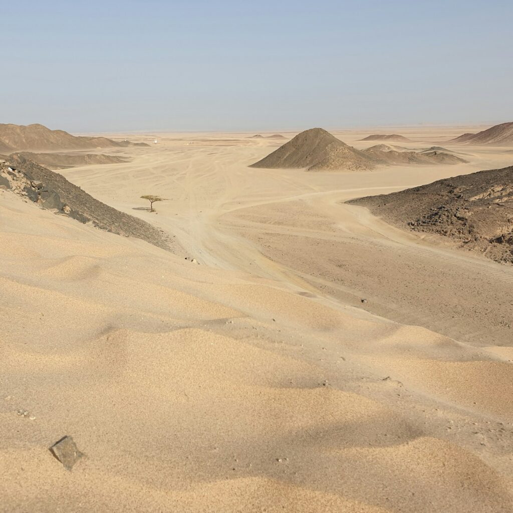 Desert sand dunes near Hurghada; illustrative for desert activity